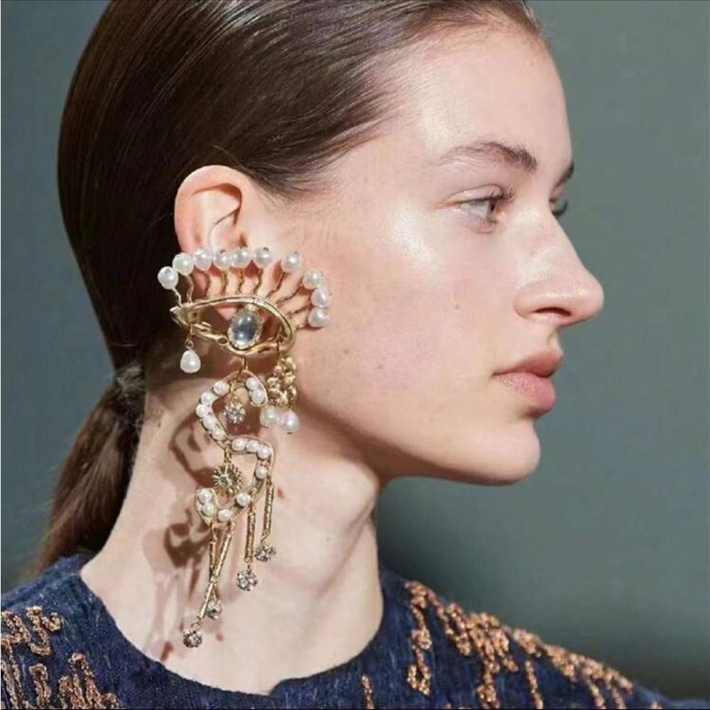 Statement Evil Eye Earringsn268